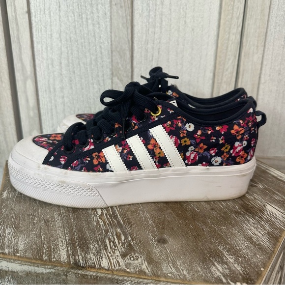 Adidas Originals Nizza Floral Platform Sneakers 9 Womens Her Studio London Shoes - Picture 4 of 8